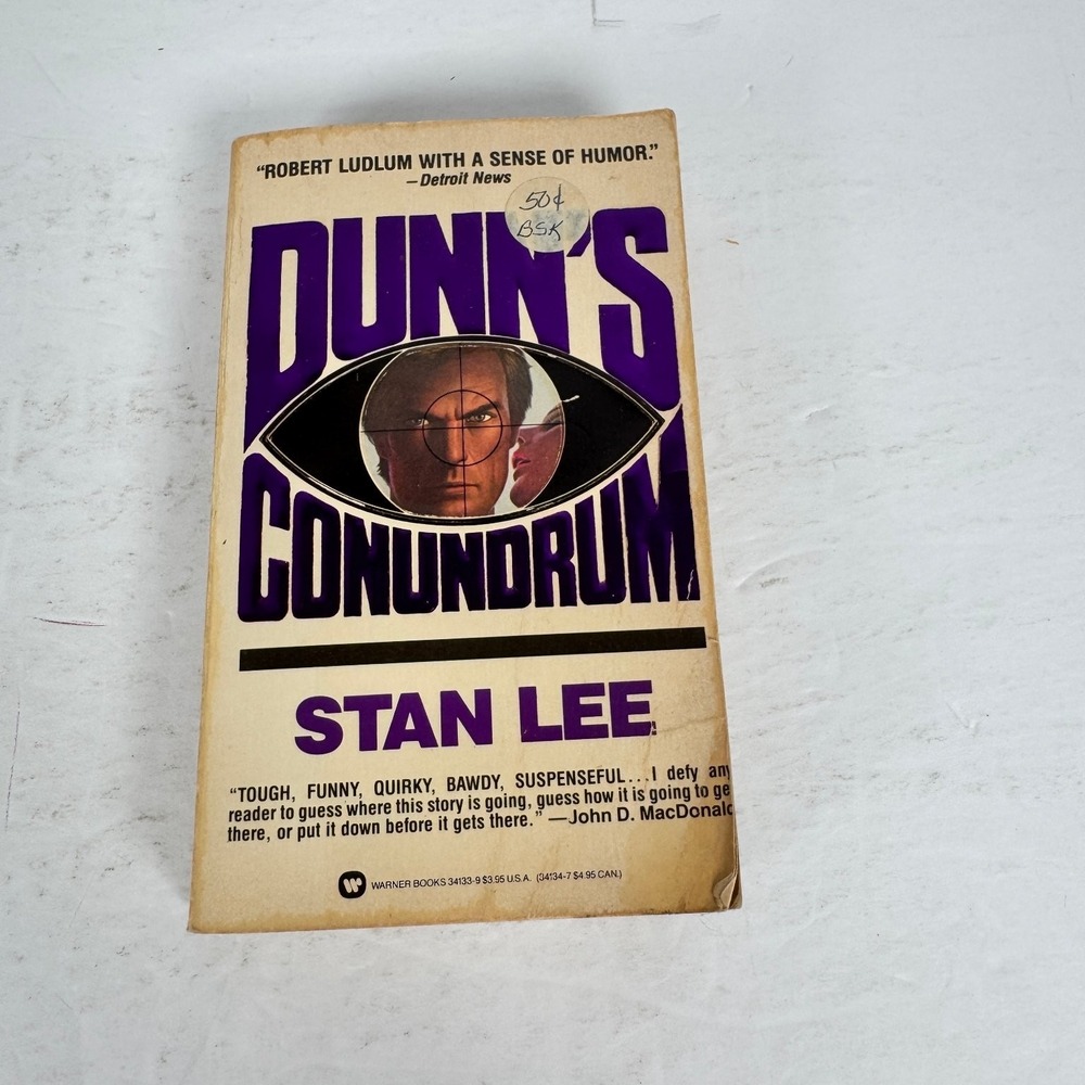 Dunn's‎ Conundrum Stan Lee 1985 First Warner Books Printing Spy Thriller